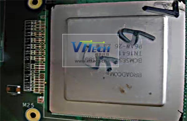 BROADCOM BGA高端服務(wù)器主控芯片返修細節(jié)圖
